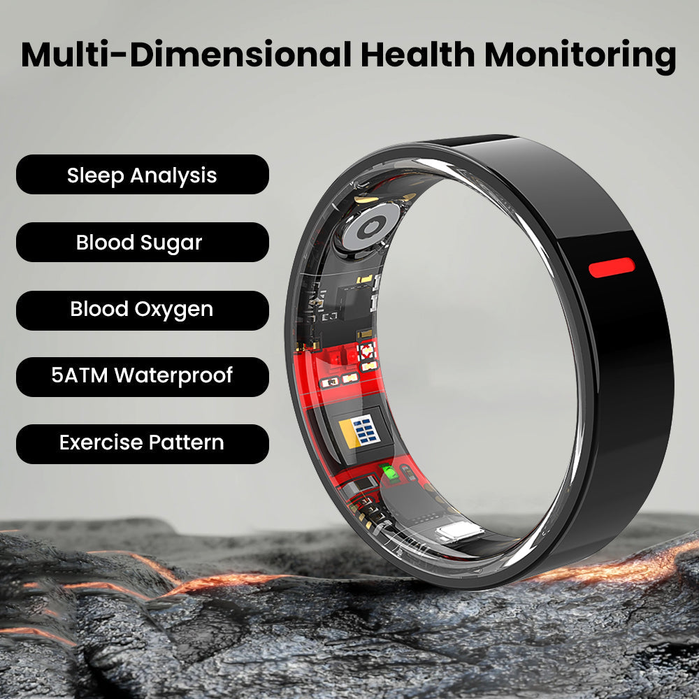 Zegory R05 Blood Sugar Blood Pressure Blood oxygen HRV Sleep Monitoring Waterproof Smart Ring