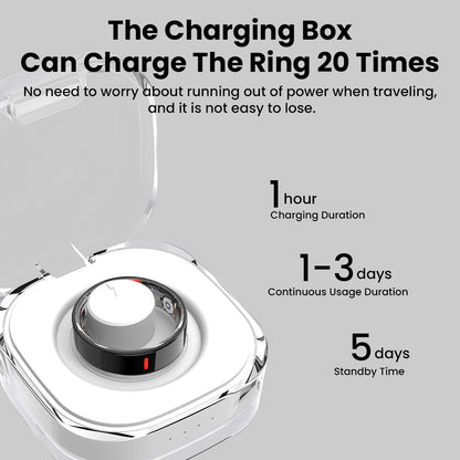 Zegory R05 Blood Sugar Blood Pressure Blood oxygen HRV Sleep Monitoring Waterproof Smart Ring