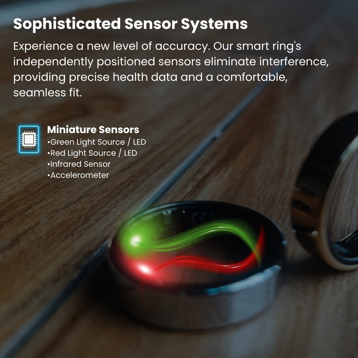 Zegory R05 Blood Sugar Blood Pressure Blood oxygen HRV Sleep Monitoring Waterproof Smart Ring