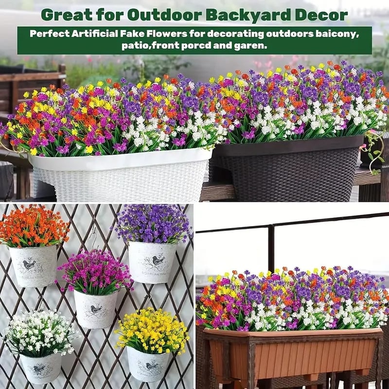 💥Only $1.98Last Day Promotion!🌺UV Resistant Colorful Artificial Flower